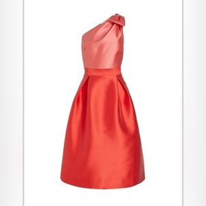 Teri Jon by Rickie Freeman Bow Cocktail Coral Dress - NWT